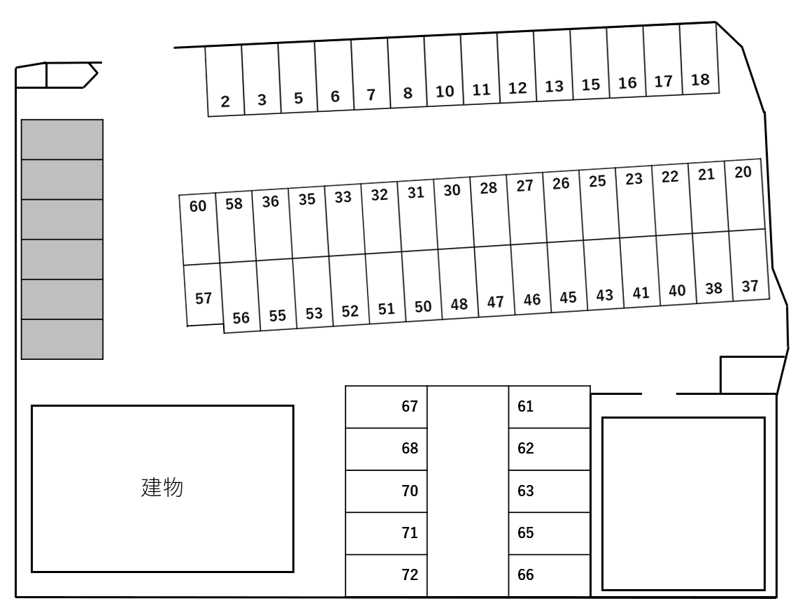 中村 M.P(第二)の駐車配置図