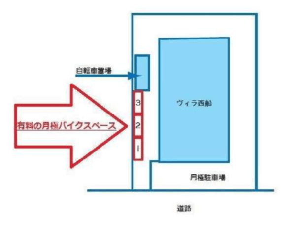 【51550】バイクスペース葛飾町の駐車配置図