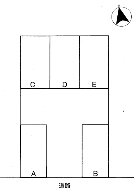 港町永江駐車場の駐車配置図