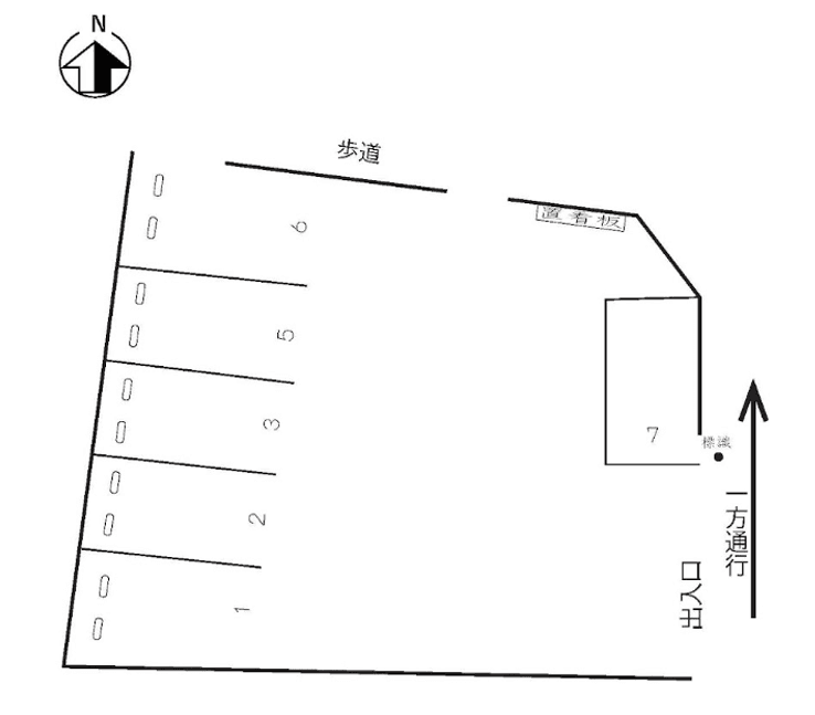 958の駐車配置図
