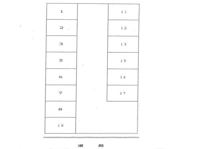 90.新潟保温工業駐車場の駐車配置図
