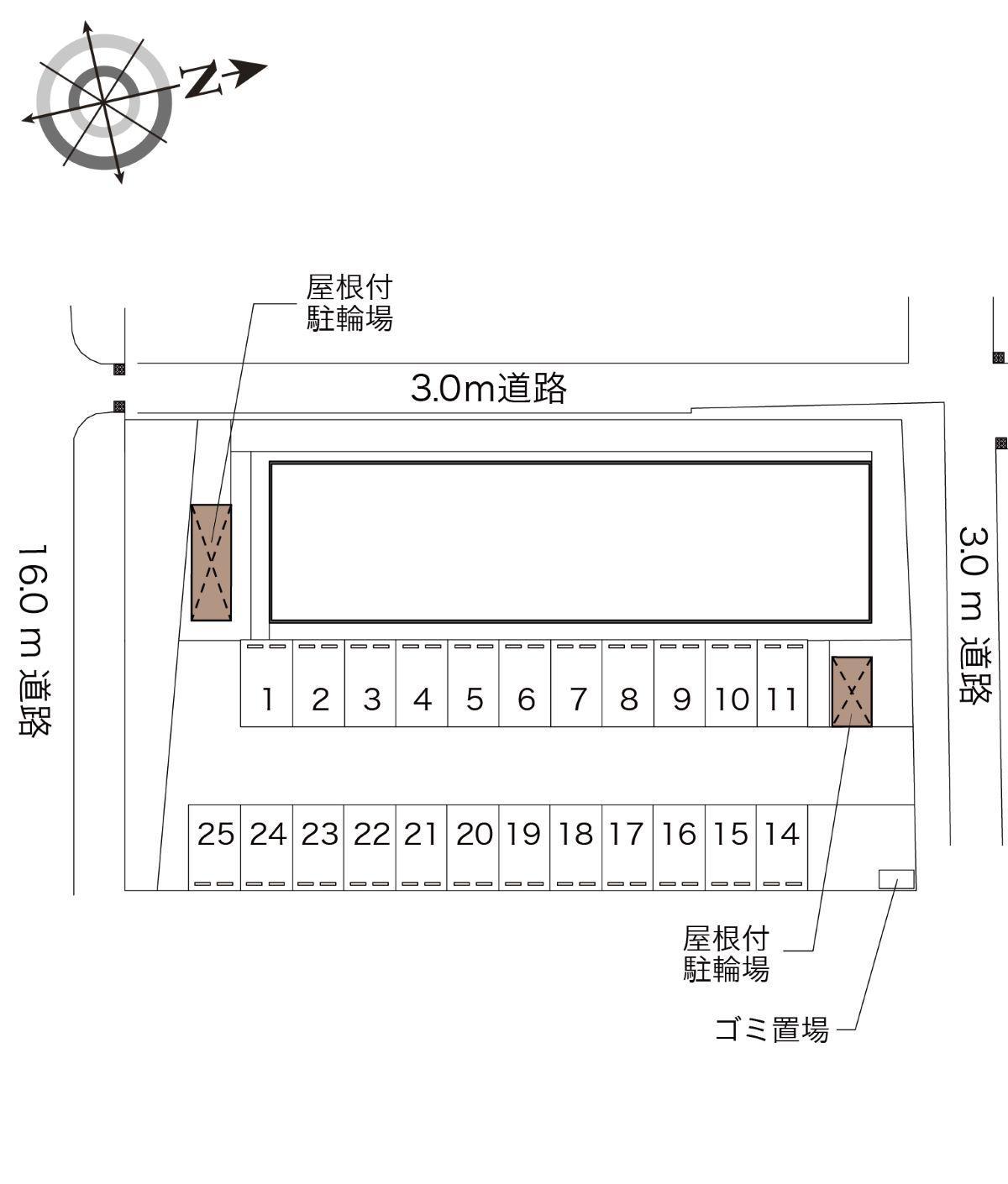 暁(44124)の駐車配置図