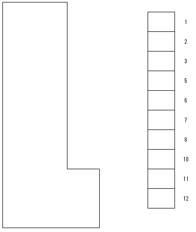 須山町第二駐車場の駐車配置図