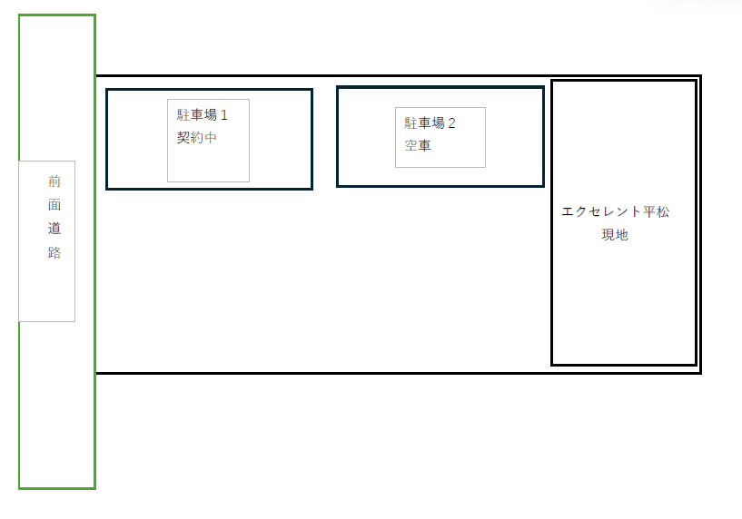 エクセレント平松の駐車配置図