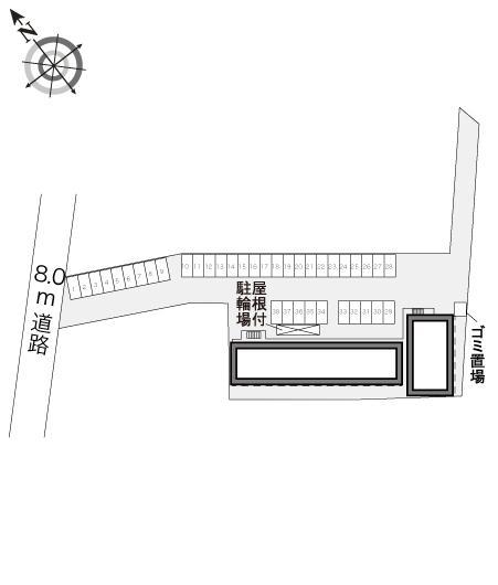 アラン(24025)の駐車配置図