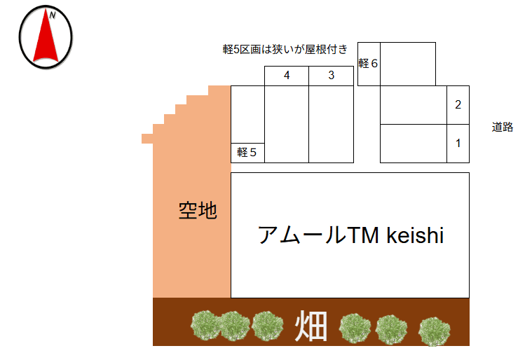 アムールTM keishiの駐車配置図