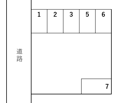 小林駐車場の駐車配置図
