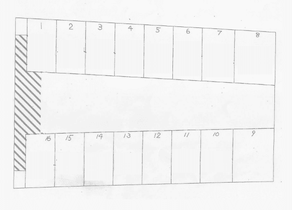朝陽北堀パーキングの駐車配置図