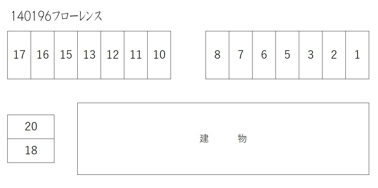 フローレンスの駐車配置図
