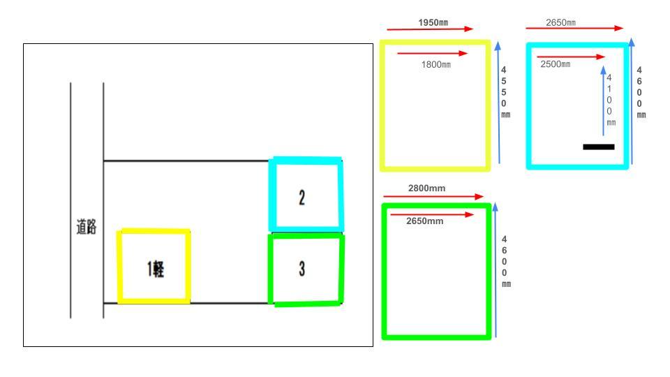 本町Nパーキングの駐車配置図