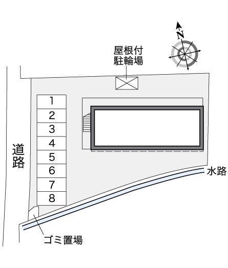 向が丘Ⅱ(25595)の駐車配置図