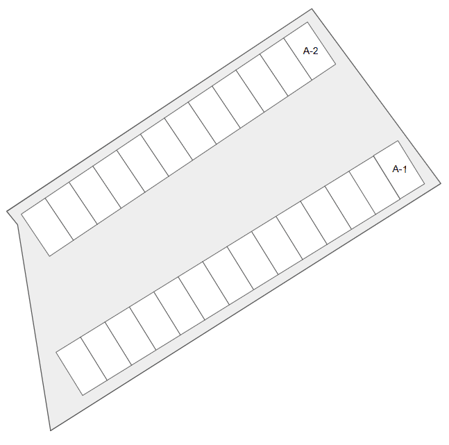 那須塩原駅前第6の駐車配置図