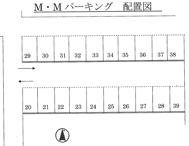 M・Mパーキングの駐車配置図