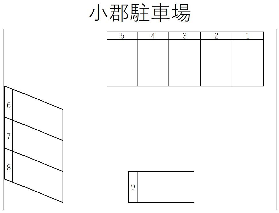 小郡駐車場の駐車配置図