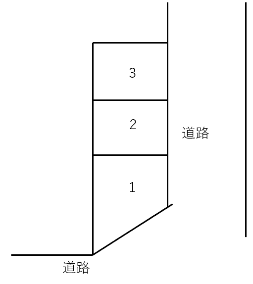 川本様駐車場(120-1)の駐車配置図