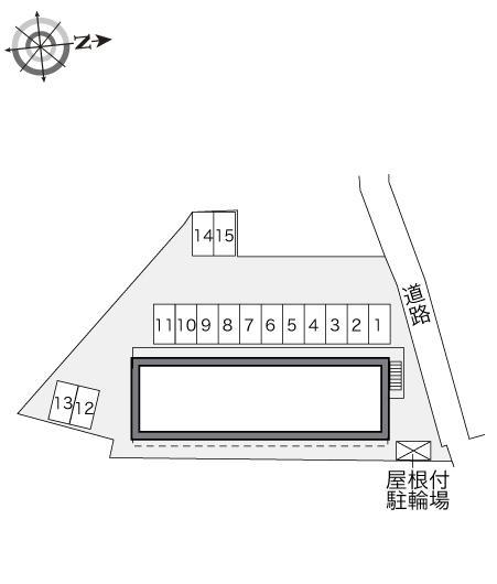 エバーグリーン(32680)の駐車配置図