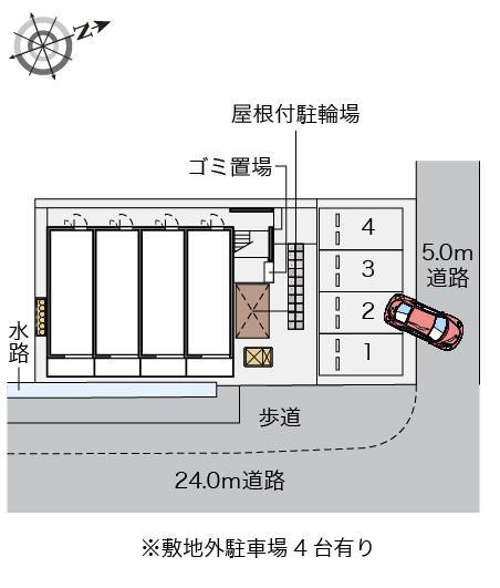 ひすい(48379) 敷地外駐車場の駐車配置図