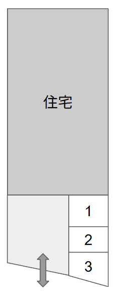 浜田第3駐車場の駐車配置図