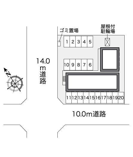 響きの森(26990)の駐車配置図
