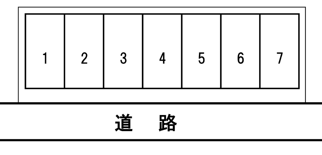 内田駐車場の駐車配置図