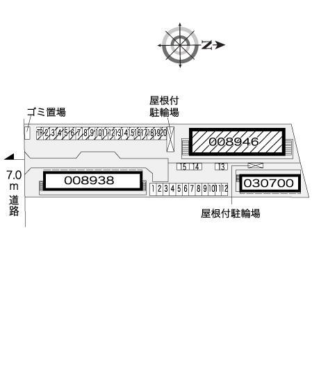 ウイング近藤(8946)の駐車配置図