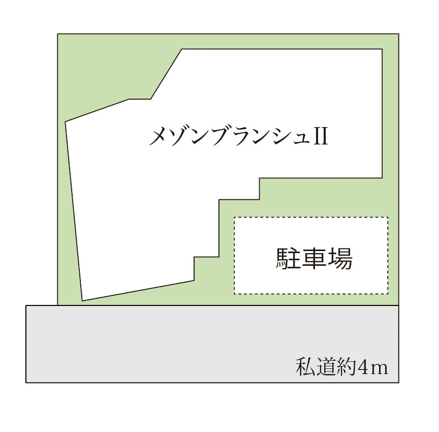 メゾンヴランシュⅡパーキングの駐車配置図