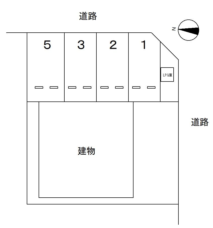 DUPLEX CLUSTERの駐車配置図