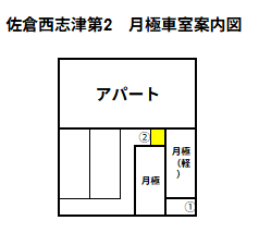 佐倉西志津第2の駐車配置図