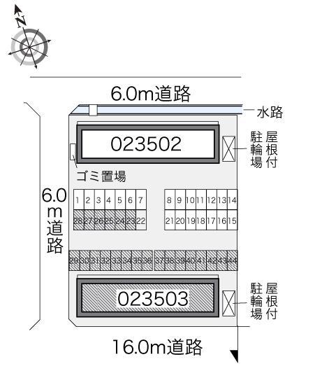 若宮B(23503)の駐車配置図