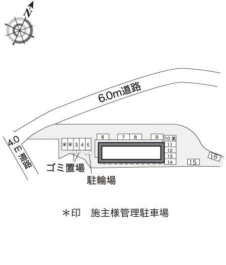パークヒルズⅡ(24921)の駐車配置図