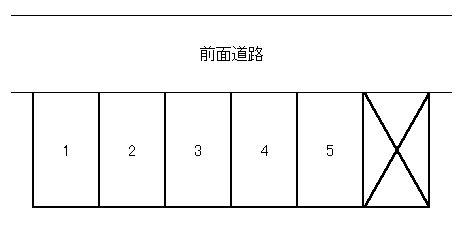 中出駐車場の駐車配置図