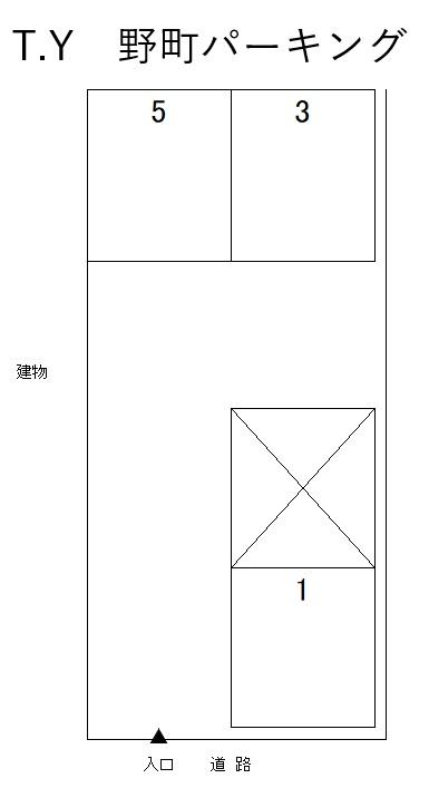 T.Y 野町パーキングの駐車配置図