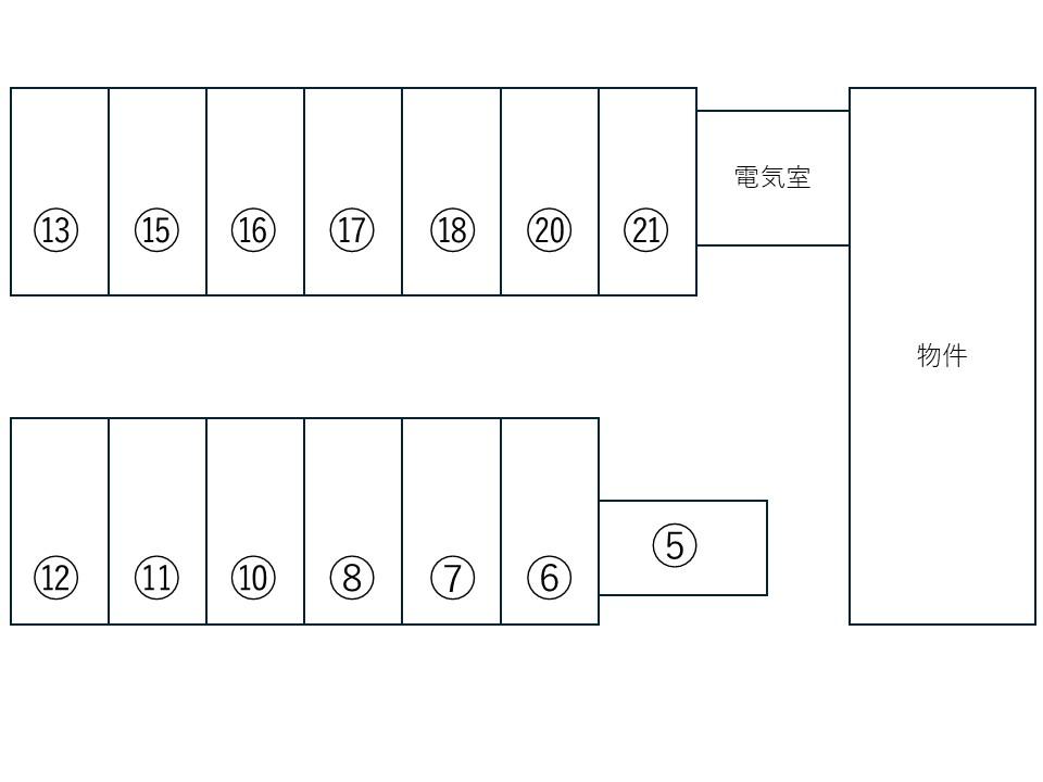 アドバンス渋川の駐車配置図