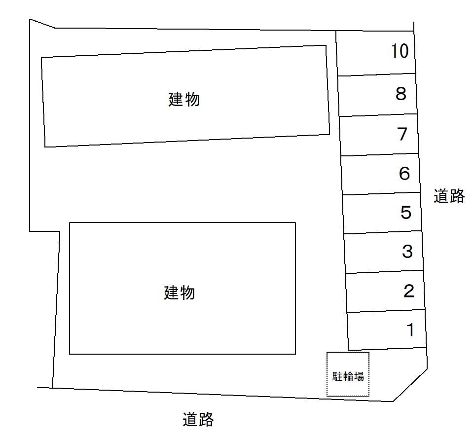 61033グラシア8Aの駐車配置図