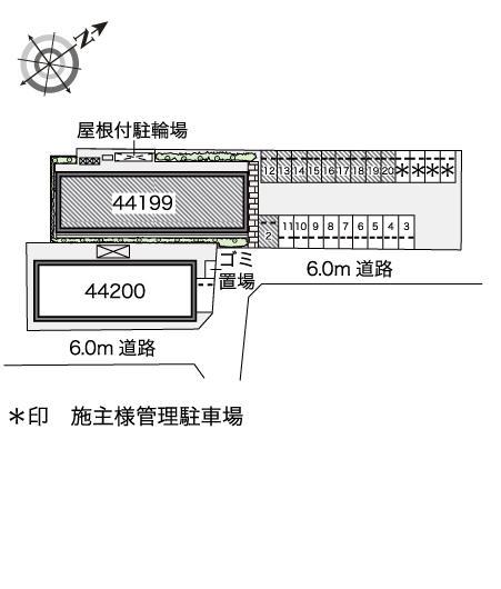 トレジャーヒルⅠ(44199)の駐車配置図