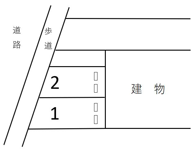 サンハイツ勝川の駐車配置図