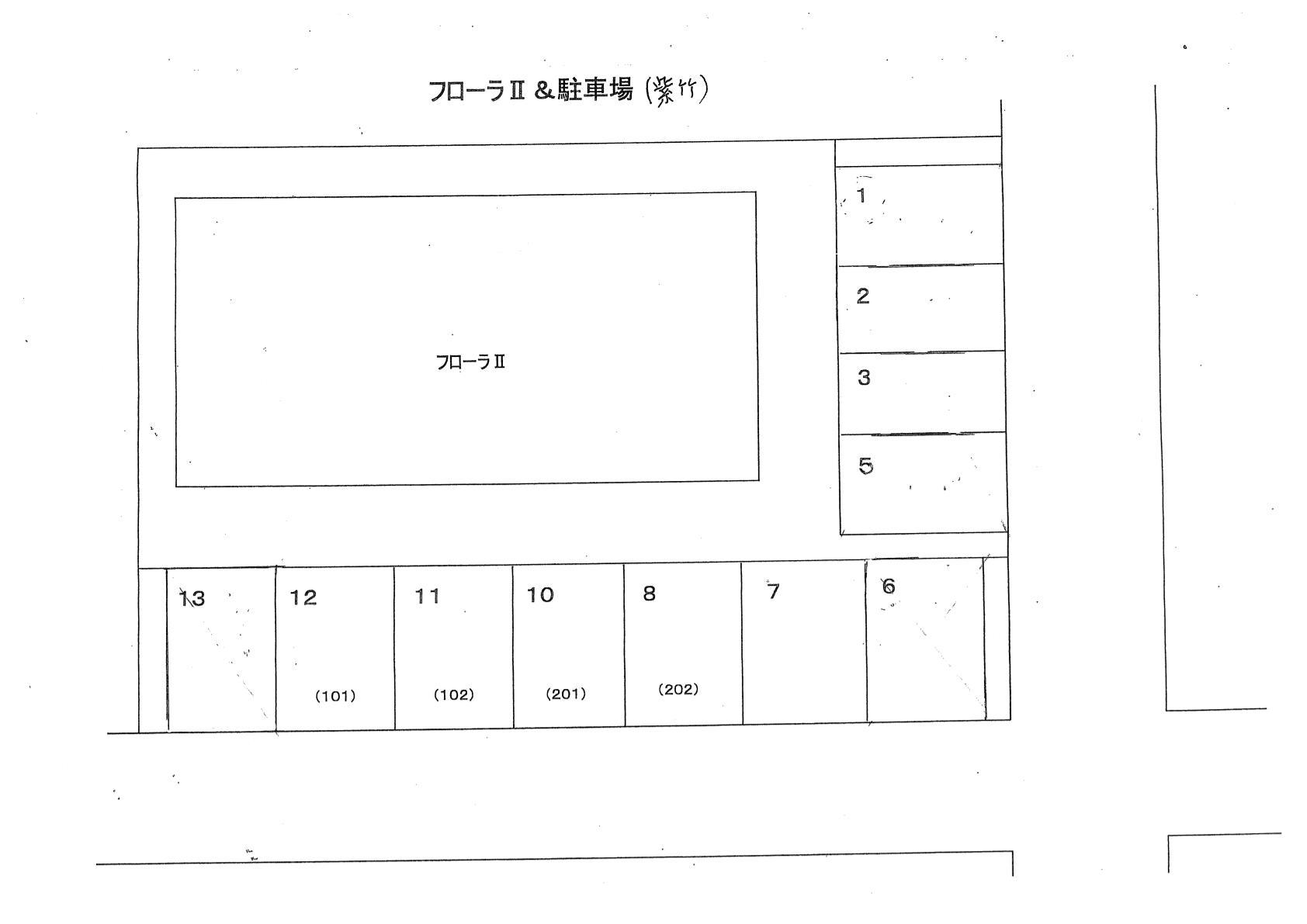 紫竹駐車場の駐車配置図