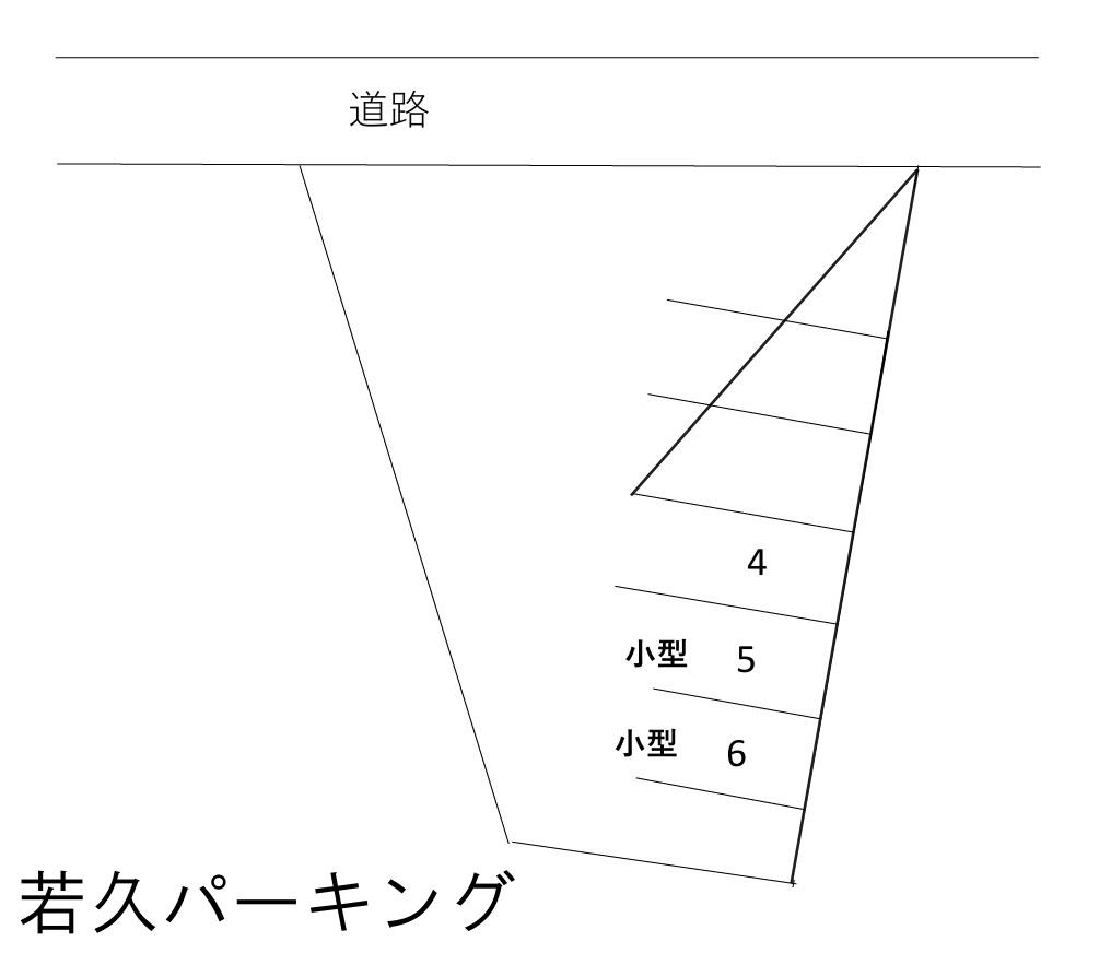 若久パーキングの駐車配置図