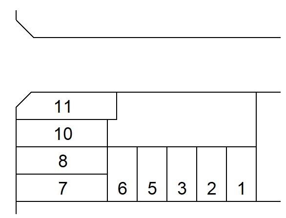 内藤八十一駐車場の駐車配置図