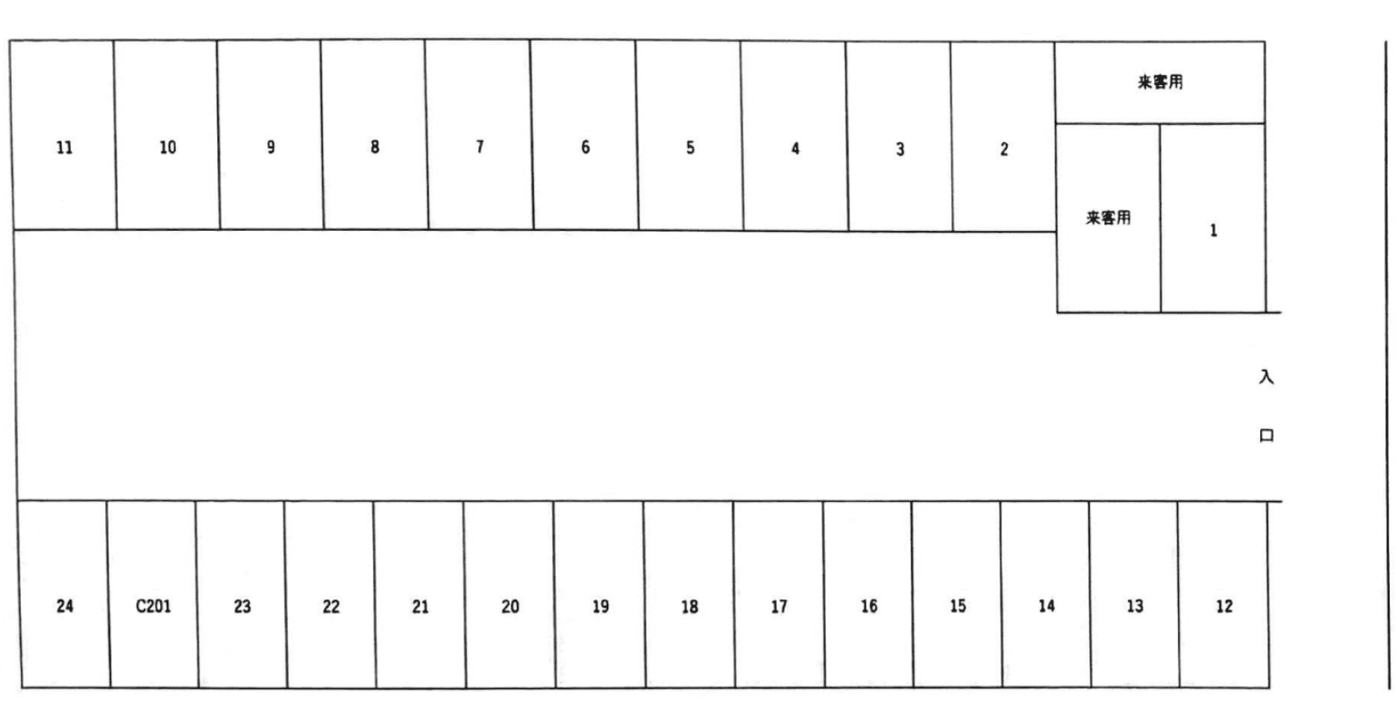 栄2丁目・シティハウス駐車場の駐車配置図
