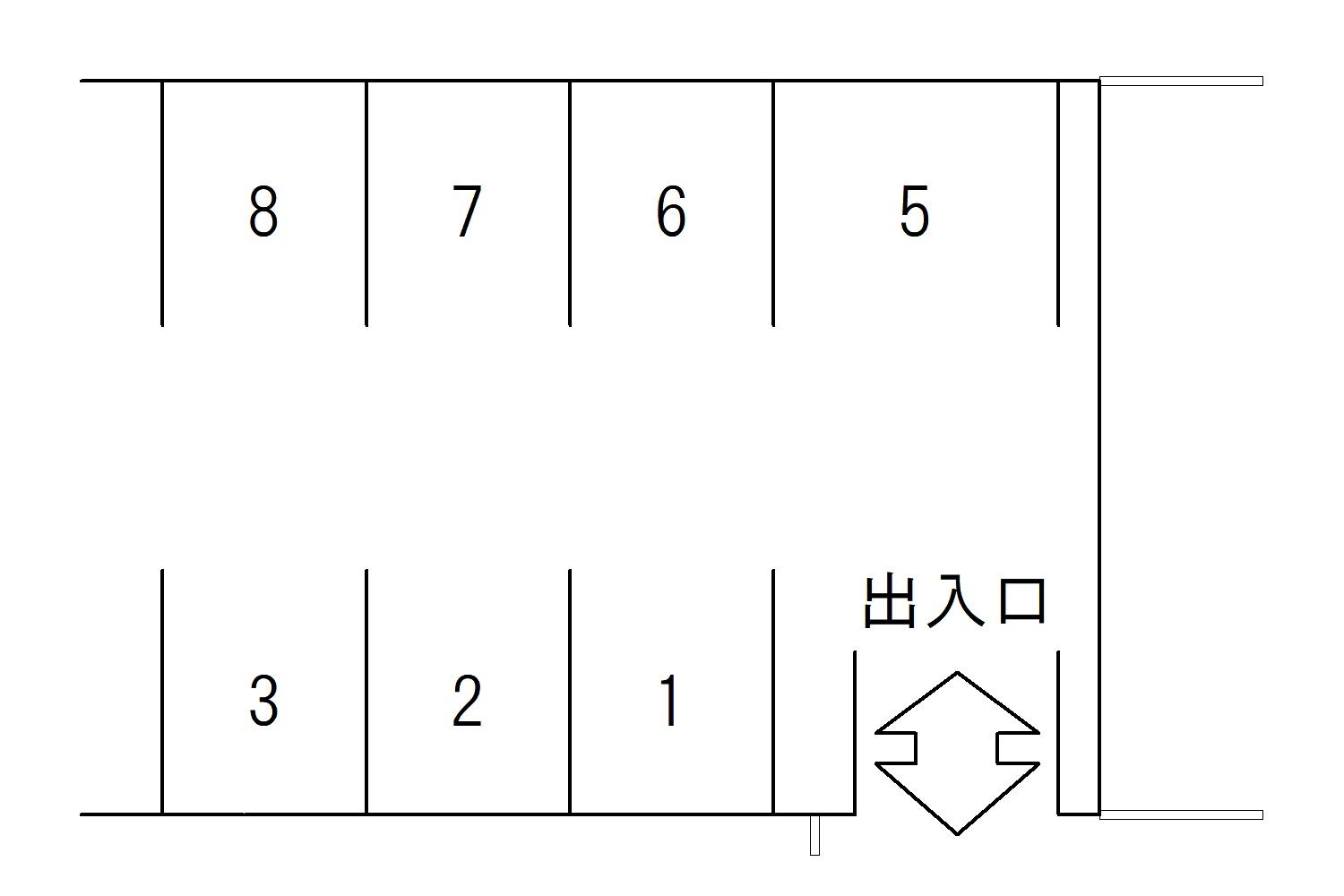 第5笠原駐車場の駐車配置図