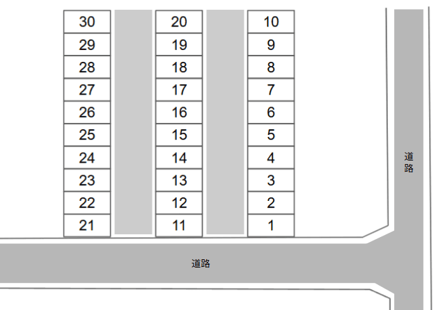 スマイルパーク5号の駐車配置図