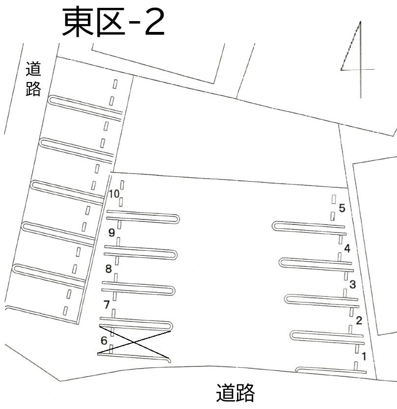 東区-2の駐車配置図