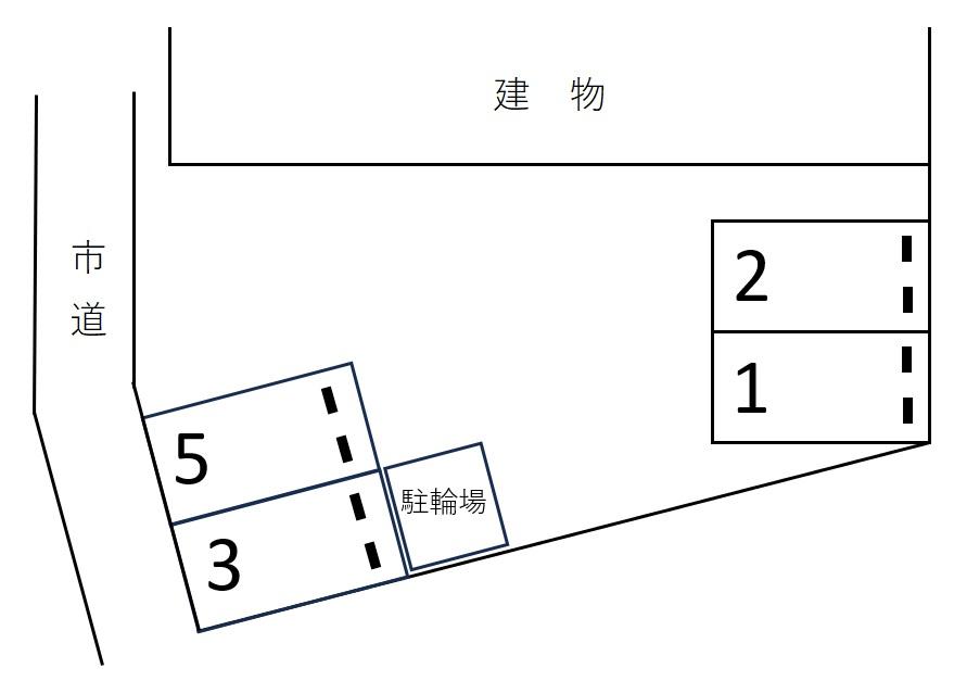 GRACIA堀ノ内の駐車配置図