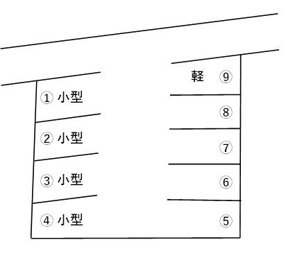 コボ・モータープールの駐車配置図