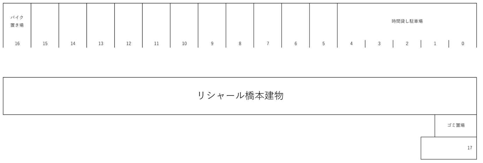 リシャール橋本の駐車配置図
