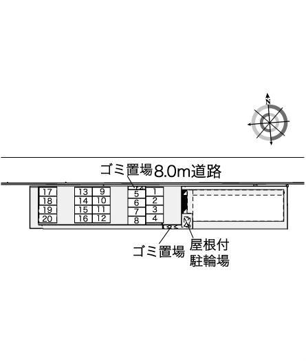 TOKO74(42190)の駐車配置図