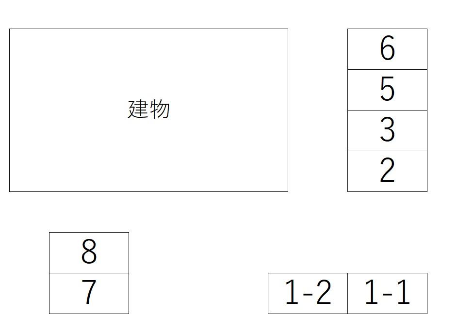 60174ruralⅢの駐車配置図