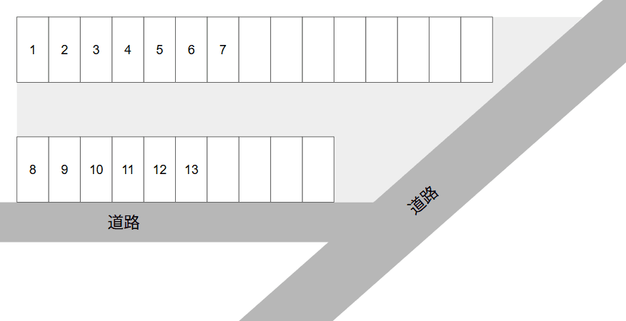 スマイルパーク26号の駐車配置図