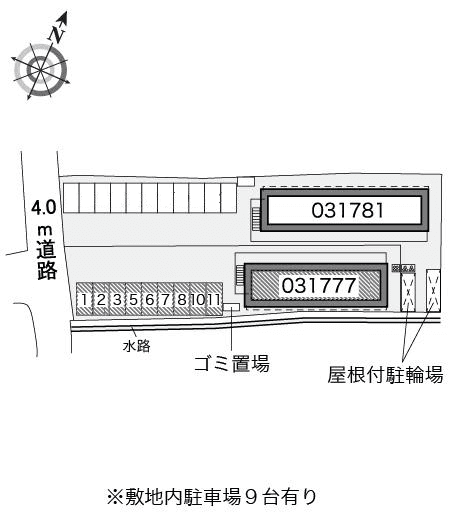 Melody Ⅰ(31777)の駐車配置図